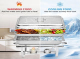 Alston 9L Chafing Dish Set, Premium 410 Stainless Steel Buffet Warmer, Bain Marie Food Server with XFYA-BW-1T
