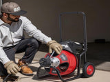 Drain Cleaner 22m x 13mm, Auto Feed Sewer Snake Auger on Wheels, Portable Drain Cleaning V952-ZDJJKLSGDSTJZ6H35002V3