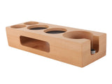 Wood Coffee Filter Tamper Holder Wooden Coffee Tamper Mat Stand for Home Cafe Restaurant Hotel V1294-YM0521-3118230076011
