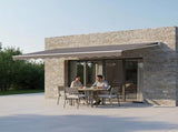 Outdoor Folding Arm Awning Retractable Sunshade Canopy Grey 5.0m x 2.5m V63-842771