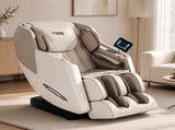 Livemor Elite 4D Massage Chair Recliner, SL Track Zero Gravity & Heat Auto Body Scan, 12 Auto FBMC-B-OREN-BK