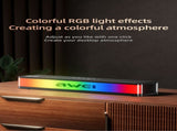 AWEI KA23 Wireless Bluetooth Soundbar, RGB Dynamic Lighting Stereo Speakerblack V1300-KA23-BLACK