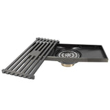 Linear Floor Drain with Removable Cover Antique Drain Set for Bathroom Toilet Balcony V1294-YM0901-3112210043211