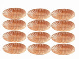 12 Pack Plastic Oval Basket, Empty Bread Basket Food Storage Basket Bulk,Plastic Wicker Baskets Bin V1370-AZ4-07576
