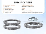 Razors, 98 ft Razor Barbed, 2 Rolls Razor Fencing Razor Fence, Razor Ribbon Barbed V952-JSSWDPCS98YCH9ZJJV0