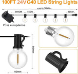 52 LED String Lights Waterproof G40 for Outdoor, 30m V1188-MS-325-0450
