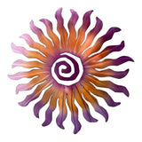 Rustproof Gradient Metal Sun Art, Indoor Outdoor Hanging Sculpture, Decorative Patio Garden V1192-AZ-W-24671