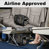 Luxury Outing Black Quilted Chain Pet Carrier, Perfect for Cats & Dogs under 8 lbs! V1385-CWPXB-WU-927-011