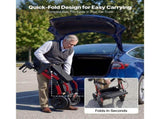 2-in-1 Rollator Walker & Transport Chair for Seniors, Foldable Rolling Walker Wheelchair, V952-EHYZXQHSLHJ1ZK7KY001V0