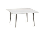 White Sintered Stone Dining Table With Black Legs For Modern Interiors V767-JJ-XZ329-BLB-V1