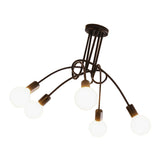 Modern Chandelier Iron Art Stylish Easy to Install Industrial Ceiling Light Fixture for Study V1294-YM0901-3119240076613