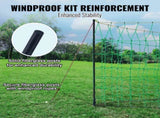 Electric Fence Netting, 1.06 x 49.98 m, PE Net Fencing with Posts & Double-Spiked Stakes, Utility V952-DXJCWLW42IN1LYCCLV9