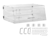 Pastry Display Case, 2-Tier Commercial Countertop Bakery Display Case, Acrylic Display Box with Rear V952-YKLMBZSJYKL2YEFSCV0