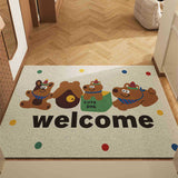 Box Puppy Set of 2 Cartoon PVC Coil Entrance Mats - Non-Slip Dirt Trapping Door Mats V888-ELOSUNG28017