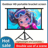 100in Portable and mobile projection screen with tripod stand, 169 HD format, suitable for home V1106-TYYPM004