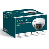 TP-Link VIGI 4MP C240 Full-Color Dome Network Camera, 4mm Lens, Smart Detection, 3YW V1202-V2-NWTL-VIGI-C240-4