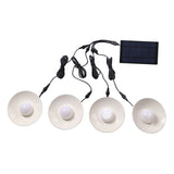 Solar Pendant Lights 4 Heads IP65 Waterproof Warm White Shed Lights with Remote Control for Outdoor V1294-YM0706-3119230109611