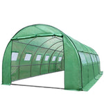 Green Fingers Greenhouse 6x3x2M Walk in Green House Tunnel Plant Garden Shed Dome GH-POLY-E-60X30-GR-D-AB