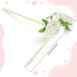 28 Pcs Valentine's Day Flower Rose Pens Valentine Gifts Artificial Floral 0.5mm Black Ink Gel Pen V1259-DP01-A-5621