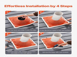 Roof Pipe Flashing Boot, Fit Pipe OD 254 to 457 mm, Flexible Silicone Roofing Jack Pipe Flashing, V952-WDGDTGHSEDPMXGHUIV0