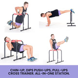 Powertrain Pair Dip Bar Parallette Stand Workout Station RACK-DIP