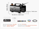 Airbrush Kit Air Brush Kit 1/6 HP Air Compressor 1 Airbrush 3 Tips Paint V952-JCBTZW1AGWQGX7JMO001V3