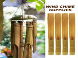 Bamboo Wind Chime Tubes Durable Crafting Supplies for DIY Projects 10Pcs V1370-AZ4-16895