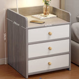 2x bedside table set 3 drawer light gray white wooden knobs bedroom furniture V360-ZC-FNBT0069-GYWT-3D-47X2