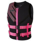 buoyancy vest, fishing vest, snorkeling vest, river tracing, water sports, adjustable straps, V1102-153-44141-PNK-XXXL