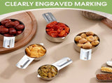 Measuring Cups and Set of 15,Stainless Steel Nesting Measuring Cups and Magnetic Measuring V1369-AZ3-W-22140