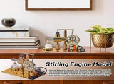 Hot Engine Motor Education Model,Electricity Power Generator LED Lights Kit,Teaching V1370-AZ4-24530