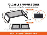 Folding Campfire Grill Portable Camping Fire Pit Steel Outdoor BBQ Picnic V952-ZDYYKJZDG18120J5TV0