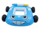 Summer Inflatable Fire Boat Car Shaped Babies Swim Float Boat Pool Float For Kids Blue V1294-YM0703-3111230028311