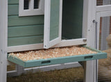 YES4PETS Green Large Chicken Coop Rabbit Hutch Ferret Guinea Pig Cage Hen Chook Cat Kitten House V278-CC214