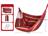 Red Stripes Oversized Hanging Swing Chair Canvas Hammock 2 Pack 45 x 45CM Pillows Set V888-ELOSUNG55292-1