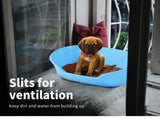 YES4PETS Pet Bed Small Plastic Dog Bedding Sleeping Resting Washable Basket Blue V278-BP218-DOGBED-S-BLUE