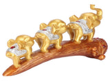 Elephant Statue Sculpture Innovative Synthetic Resin Ornaments Desktop Furnishing Gold V1294-YM0721-3115210015211