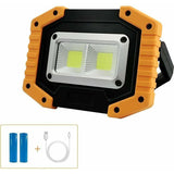 1 Pcs Floodlight LED Rechargeable0W 2000LM Chantier Light of Work with 2X COB LED USB for Camping, V1237-MS-626-377