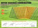 Chicken Tunnels, 400x100x61.5 cm Chicken Tunnels for Yard, Portable Chicken Tunnels for V952-YJSDDGJKJ000QX9MSV0