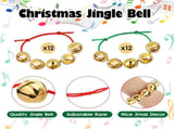 24PCS Christmas Jingle Bell Bracelets Adjustable Christmas Gift Bracelets with Metal Jingles for V1192-AZ-W-25915