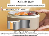 Lunch box, snack box with three layers of stainless steel with insulated bag, 440 ml, for Home V1189-LC-HW-00100