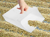 White Plastic Dustpan with Ergonomic Handle, Multi-Purpose Use for Storage, Gardening, and V1370-AZ4-20079