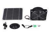 6.5 Inch Solar Powered Exhaust Fan 50W 12V ABS Monocrystalline Silicon Solar Panel Ventilation Fan V1294-YM0901-3111240176711