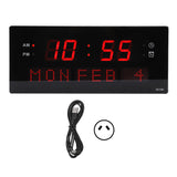 LED Wall Decorative Black Frame Elegant Style Hanging Holes Digital Display Electric Desk V1294-YM0715-3115220045113