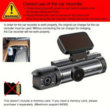 Dual Lens Car Camera Full HD 1080P with Night Vision Loop Recording and Wide Angle Lens V1188-MS-325-0452