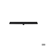 800mm Tile Insert Shower Bathroom Black Grate Drain w/Centre outlet Floor Waste V63-832871