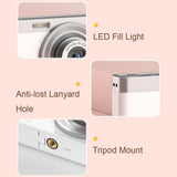 4K 8X Optical Zoom Telescopic Lens Digital Camera With Card Reader & 8G - White PRL-7020023060DBT