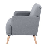 Brianna 2 Seater Sofa Fabric Uplholstered Lounge Couch - Light Grey V315-VOL-FRA-02