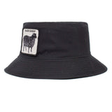 Goorin Bros Baaad Guy Bucket Hat 100% Cotton Animal Series - Black Sheep V563-105-0205-BLACK-M