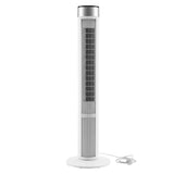Devanti Tower Fan with Remote Control, 3 Speed 3 Mode 7.5h Timer, White TF-RC-01B-WH